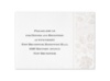 White On White - Reception Card