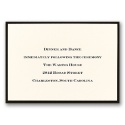 Delicate Border - Ecru - Reception Card