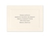 Ecru Panel - Reception Card