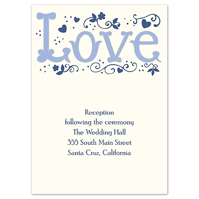 Feelings - Marine - Reception Card