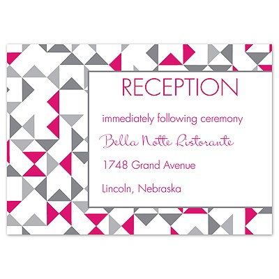 Looking Sharp - Reception Card