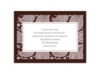 Perfect Paisley Duet - Chocolate - Reception Card