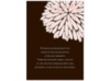 Burst of Love - Chocolate- Reception Card