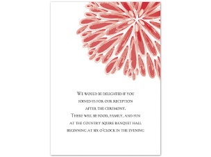 Burst of Color - Guava - Reception Card