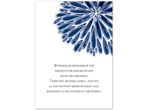 Burst of Color - Marine - Reception Card