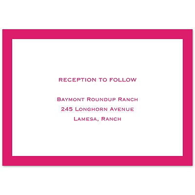 Photo Simplicity - Watermelon - Reception Card