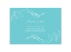 Photo and Swirls - Pool - Reception Card