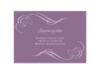 Photo and Swirls - Wisteria - Reception Card