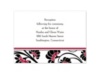 Floral Border - Apple - Reception Card