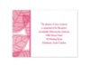 Translucent Leaves - Watermelon - Reception Card