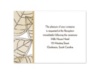 Translucent Leaves - Golden - Reception Card