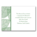 Translucent Leaves - Clover - Reception Card