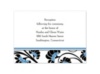 Floral Border - Cornflower - Reception Card