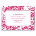 Vintage Floral Photo - Watermelon - Reception Card