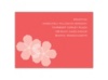 Floral Photo - Guava - Reception Card