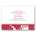 Floral Patterned - Apple - Reception Card
