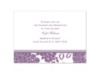 Floral Patterned - Wisteria - Reception Card