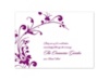 Fancy Flourish Photo - Sangria - Reception Card