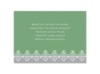 Damask Band Photo - Clover - Reception Card