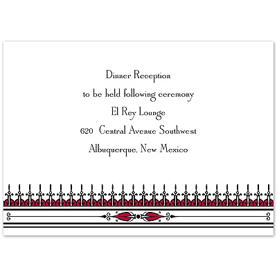 Vintage Elegance - Apple - Reception Card