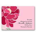 Patterned Peony - Apple - Reception Card