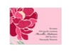 Patterned Peony - Apple - Reception Card
