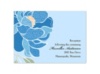 Patterned Peony - Cornflower - Reception Card