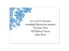 Decorative Damask - Cornflower - Reception Card