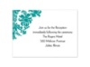 Decorative Damask - Jade - Reception Card