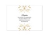 Monogram Flourish - Golden - Reception Card