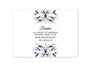 Monogram Flourish - Lapis - Reception Card