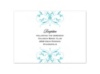 Monogram Flourish - Pool - Reception Card