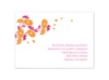 Graceful Petals - Tangerine - Reception Card