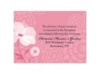 Moonlight Blossoms - Watermelon - Reception Card