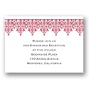 Classic Filigree - Apple - Reception Card