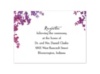 Purple Palette Floral - Reception Card