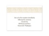 Everlasting - Golden - Reception Card