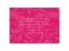 Treasured Jewels Pattern - Watermelon - Reception Card