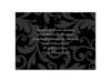 Treasured Jewels Pattern - Black - Reception Card