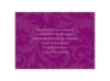 Treasured Jewels Pattern - Sangria - Reception Card