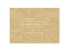 Treasured Jewels Pattern - Golden - Reception Card