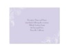 Cascading Blossoms - Iris - Reception Card