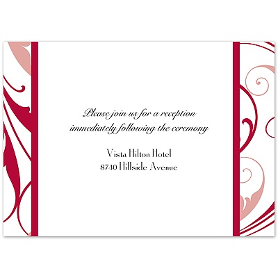 Swept Away - Apple - Reception Card