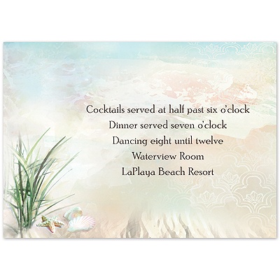 Beach Grass - Reception Card