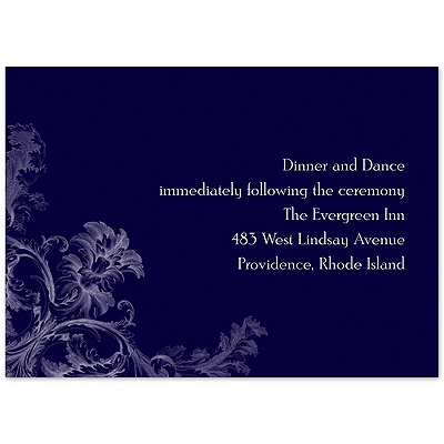 Tapestry -  Lapis  - Reception Card