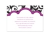 Breezy Damask - Reception Card