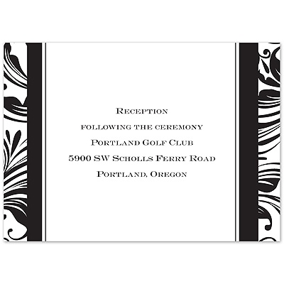 Fabulous Photo - Reception Card