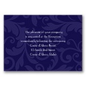 Treasured Jewels Pattern - Lapis- Reception Card