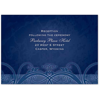 Tender Love - Marine - Reception Card