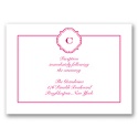 Pink Floral Wrap - Reception Card